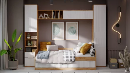 Модульная детская Хилтон 2, Дуб Крафт 