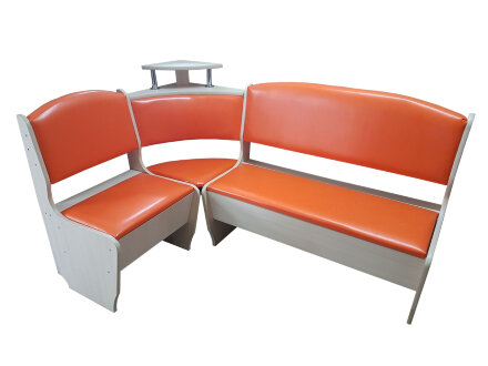 Кухонный уголок Нео оранж  (150х150 см) 