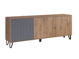 Тумба ТВ Ливерпуль, вотан/графит софт