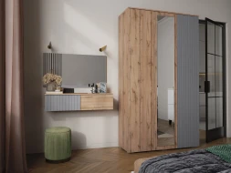 Тумба навесная Ливерпуль, вотан/графит софт 